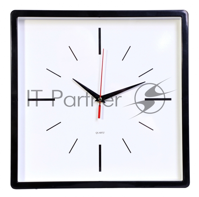 Часы настенные аналоговые Бюрократ WallC-S61P черный