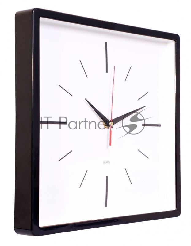 Часы настенные аналоговые Бюрократ WallC-S61P черный
