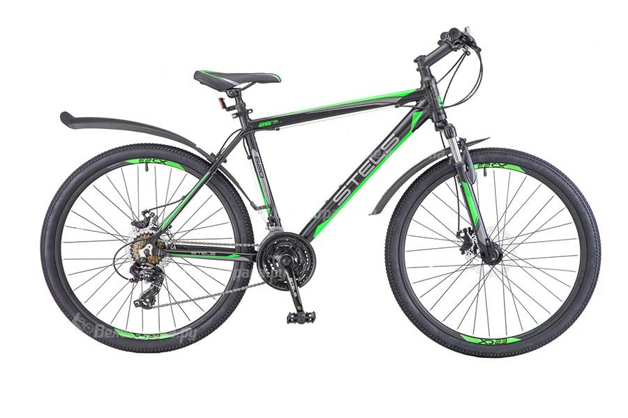Велосипед Stels Navigator 620 MD V010 Чёрный/Зелёный/Антрацит (LU088804) 17 РРЦ: 16500р.