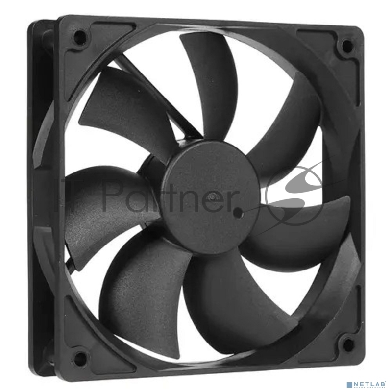 Вентилятор Gembird, 120x120x25, гидрод., тихий, 3 pin/4pin Molex, провод 30 см