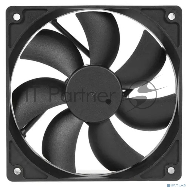 Вентилятор Gembird, 120x120x25, гидрод., тихий, 3 pin/4pin Molex, провод 30 см