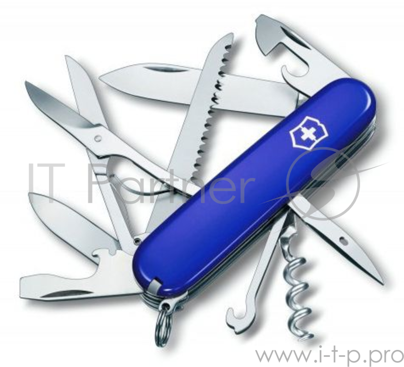 Нож перочинный Victorinox Huntsman (1.3713.2R) 91мм 14функций синий карт.коробка