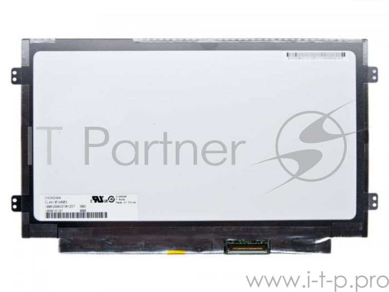 Матрица 10.1 Glare CLAA101WB03, WSVGA 1024x600, 40L, cветодиодная (LED), Chunghwa, уши Л/П