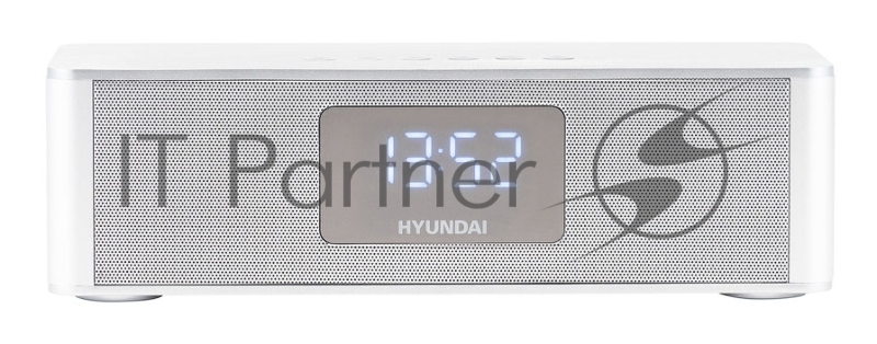 Радиобудильник Hyundai H-RCL360 белый LCD подсв:белая часы:цифровые FM