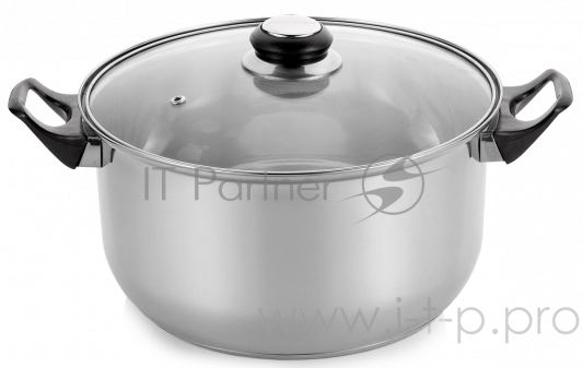 Кастрюля с крышкой Greys VKS-1030 d20см с бакелитовыми ручками, объем 2,5 л.