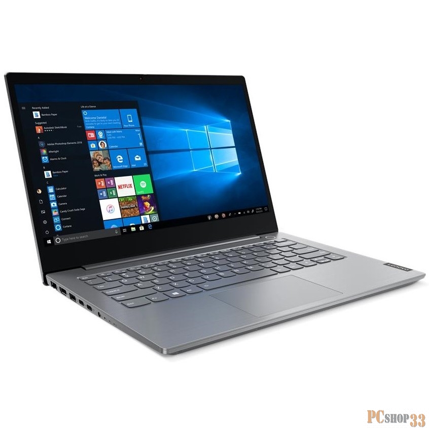 Ноутбук Lenovo Thinkbook 14-IML Core i5 10210U/8Gb/SSD128Gb/Intel UHD Graphics/14/TN/FHD (1920x1080)/Free DOS/grey/WiFi/BT/Cam