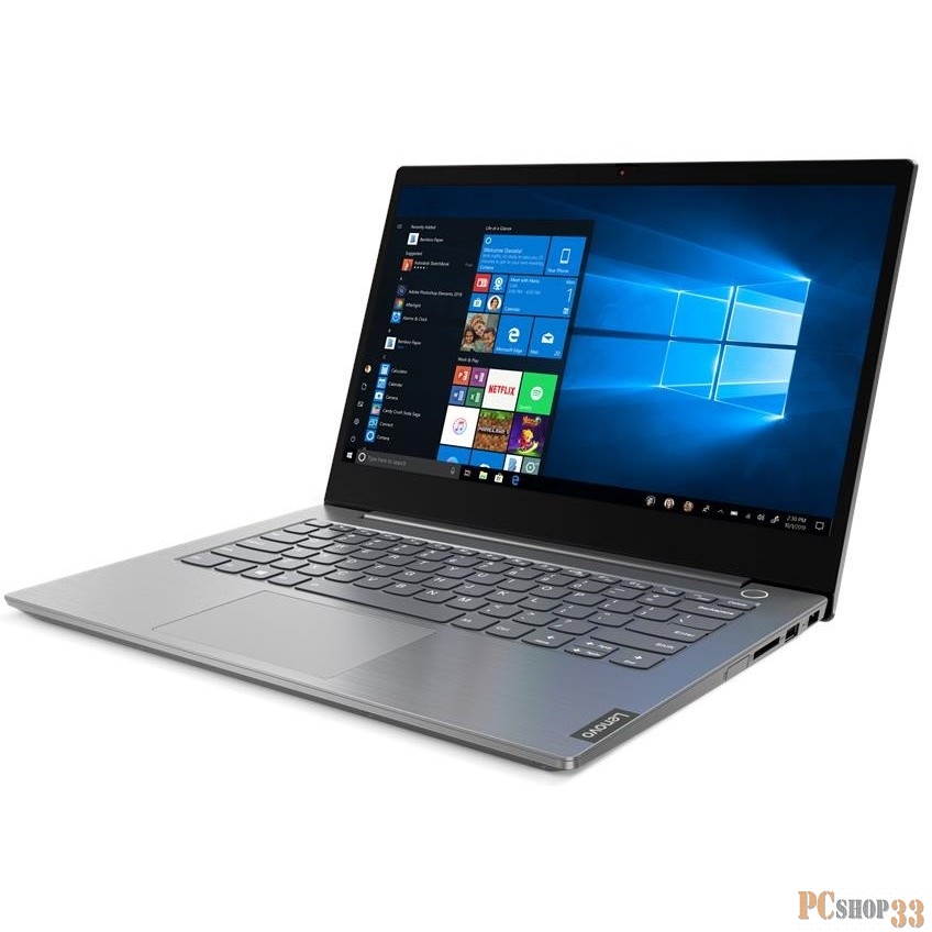 Ноутбук Lenovo Thinkbook 14-IML Core i5 10210U/8Gb/SSD128Gb/Intel UHD Graphics/14/TN/FHD (1920x1080)/Free DOS/grey/WiFi/BT/Cam