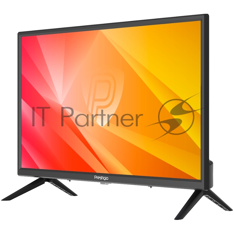 Телевизор Prestigio PTV24SN04Z чёрный (1366x768) TFT LED, 200cd/m2, USB, HDMI, VGA, RCA, CI+ slot, Coaxial, Multimedia player, DVB-T2/T/C/S2, 36W, MS3663, 2x3W speaker