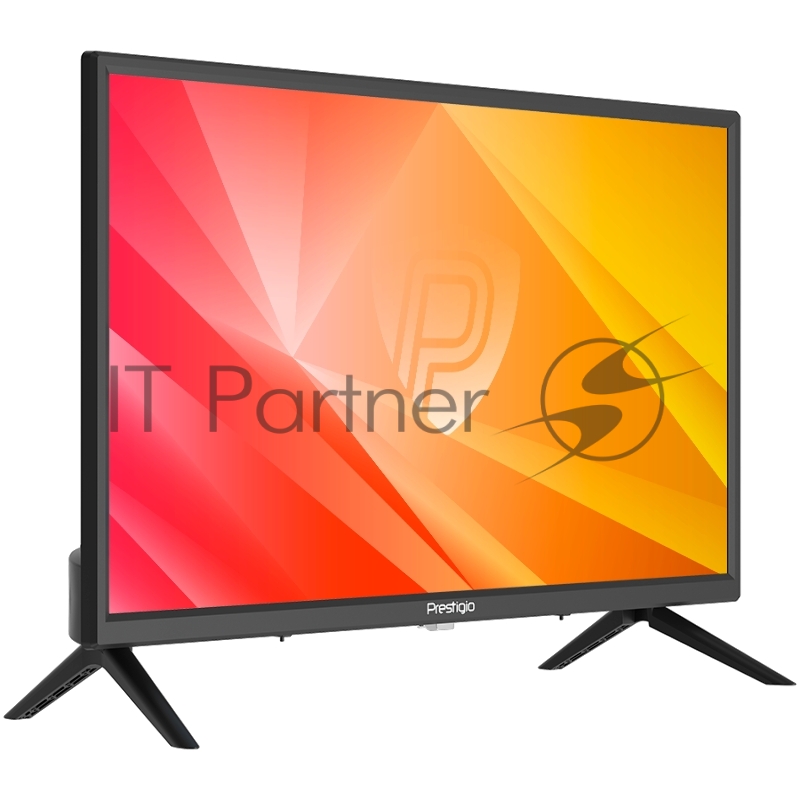 Телевизор Prestigio PTV24SN04Z чёрный (1366x768) TFT LED, 200cd/m2, USB, HDMI, VGA, RCA, CI+ slot, Coaxial, Multimedia player, DVB-T2/T/C/S2, 36W, MS3663, 2x3W speaker