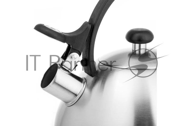 Чайник для плиты LARA LR00-65, нержавейка, матовый, 2,5 л, индукце капс дно, нейлон.ручка