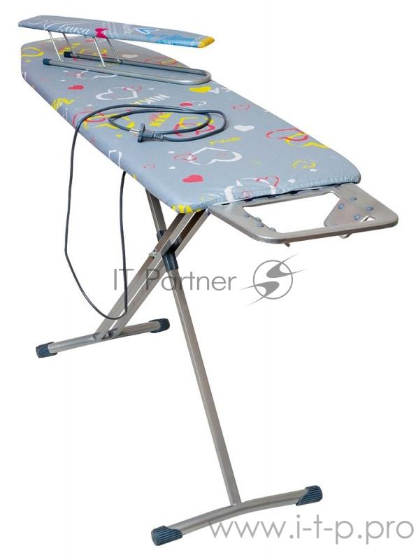 Доска гладильная НИКА Н10+ размер::122 х 40см, перфорированный моноблок, по