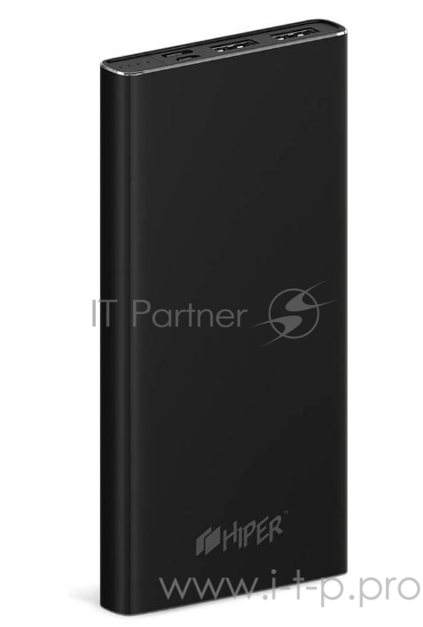 Аккумулятор HIPER Внешний аккумулятор HIPER MPX10000 Li-Pol 10000mAh 3A+3A+2.4A 2xUSB 1xType-C черный