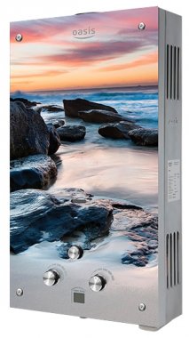 Водонагреватель Oasis Glass 20 MG 20 кВт. 10 л/мин. газовый проточный, Берег