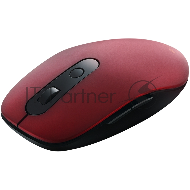 Мышь Canyon 2 in 1 Wireless optical mouse with 6 buttons, DPI 800/1000/1200/1500, 2 mode(BT/ 2.4GHz), Battery AA*1pcs, Red, silent switch for right/left keys, 65.4*112.25*32.3mm, 0.092kg