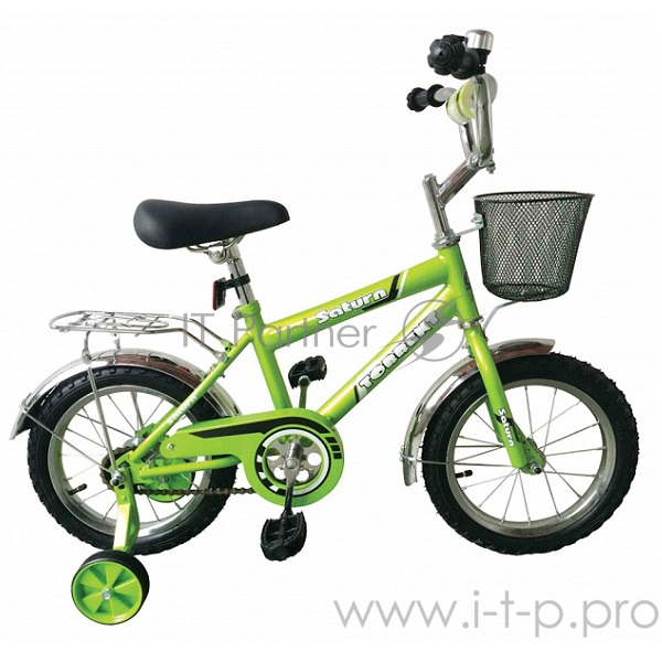 Велосипед Torrent Saturn (детский, 1 ск, доб. колеса, рама 10 сталь, колеса 14) (14 / 10 / Зел)