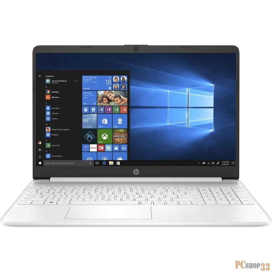 Ноутбук 15.6 FHD HP 15s-fq1004ur white (Core i3 1005G1/8Gb/256Gb SSD/noDVD/VGA int/W10) (8KJ92EA)
