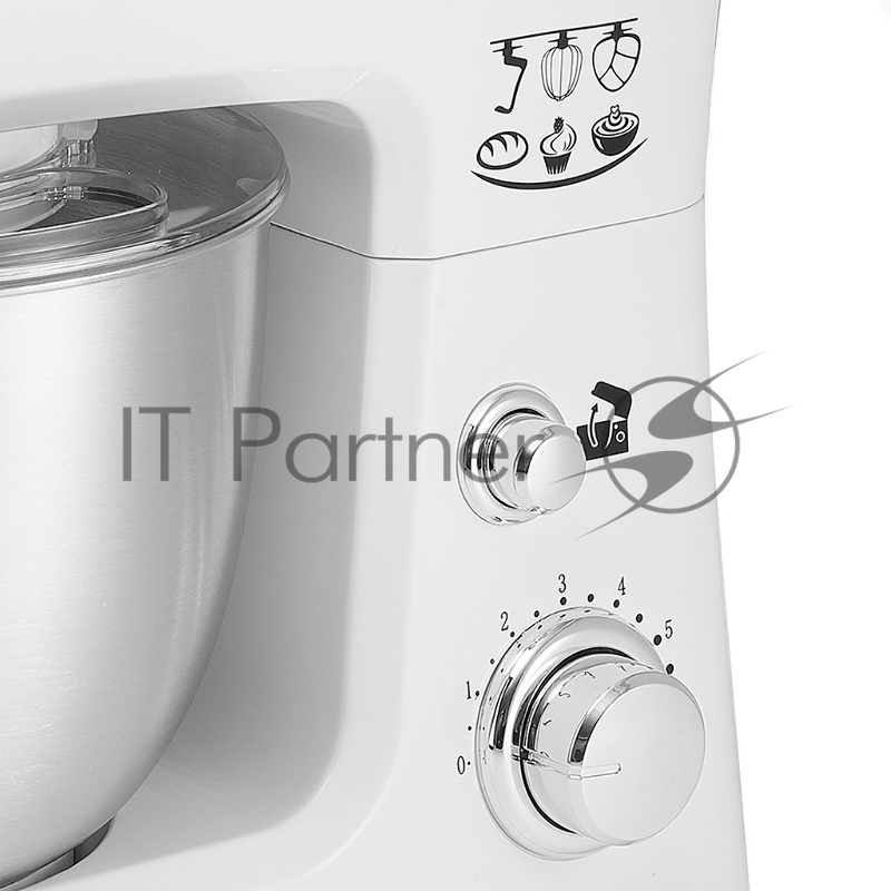 Миксер планетарный DELTA LUX DE-7900Р белый с серым: 1000 Вт,чаша из нерж.стали-3,5л (2)