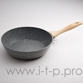 Сковорода-сотейник ALPENKOK AK-1004/26N алюмин. антипригар. покрытие GREY MARBLE индукц d=26см (6)