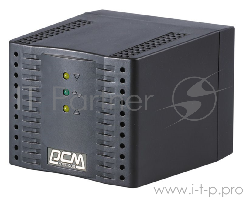 Стабилизатор напряжения Powercom Voltage Regulator, 3000VA, Black, Schuko