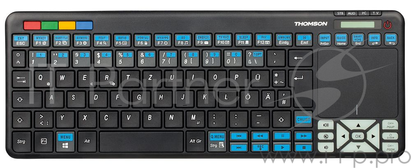 Клавиатура Thomson ROC3506 LG механическая черный USB slim Multimedia Touch LED