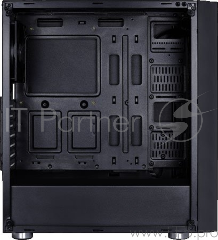 Корпус Aerocool Quartz RGB , ATX, без БП, закаленное стекло, 3x 12см RGB вентилятора + хаб P7-H1 в комплекте, 1x USB 3.0 + 2x USB 2.0