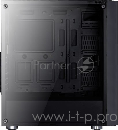 Корпус Aerocool Quartz RGB , ATX, без БП, закаленное стекло, 3x 12см RGB вентилятора + хаб P7-H1 в комплекте, 1x USB 3.0 + 2x USB 2.0