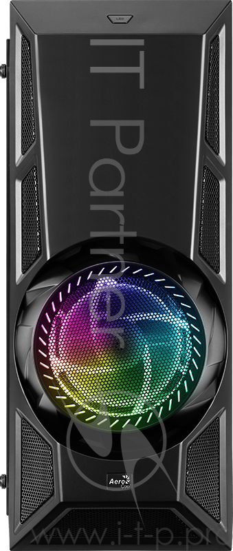 Корпус Aerocool Aero Engine RGB-G-BK-v2 черный без БП ATX 3x120mm 2xUSB2.0 1xUSB3.0 audio bott PSU