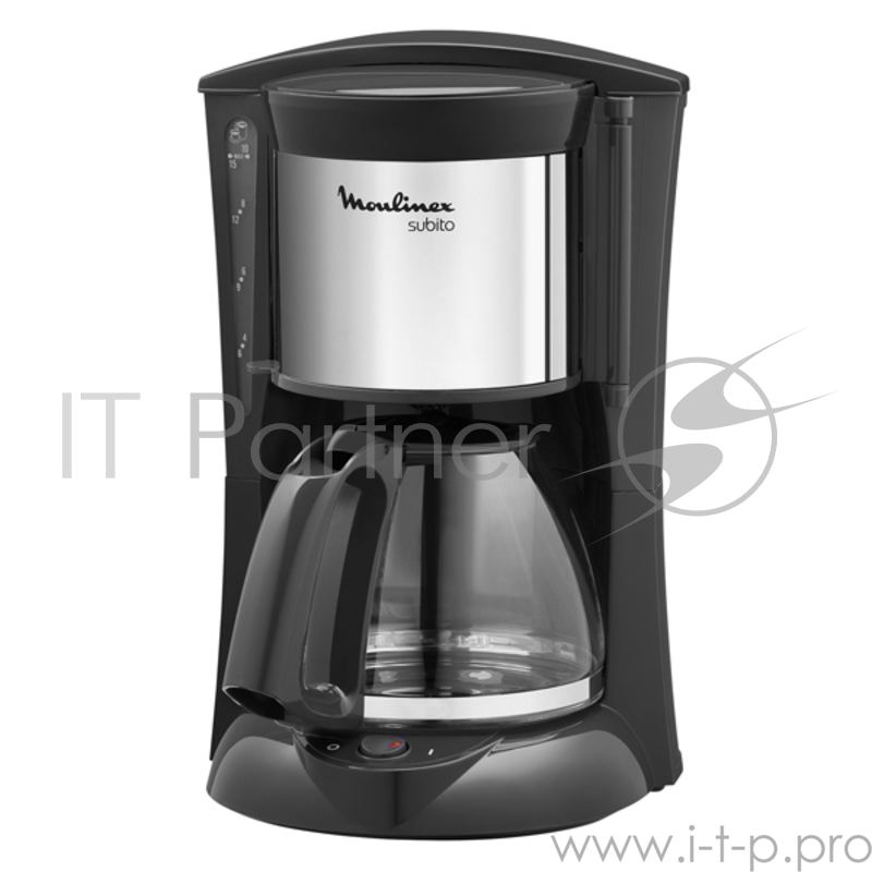 Кофеварка капельная Moulinex FG360830 черный/серебристый