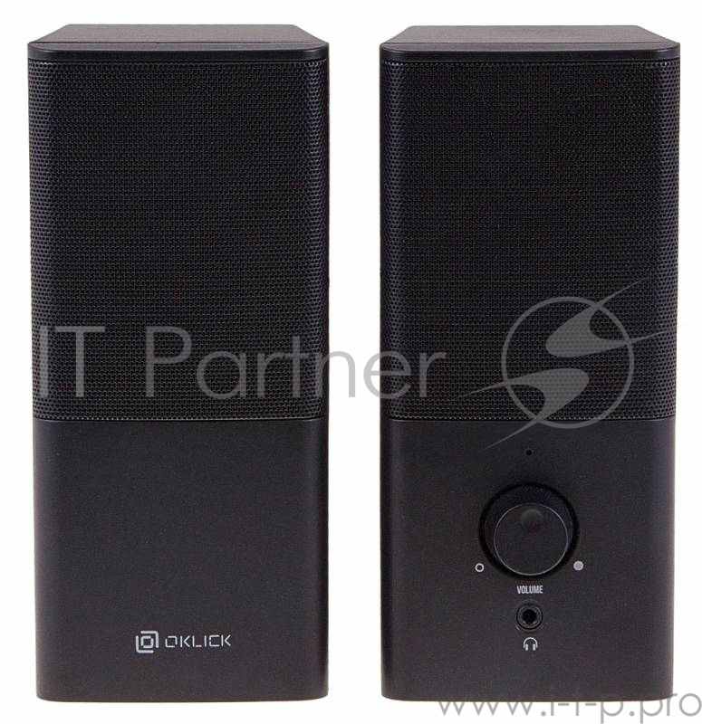 Колонки Oklick Колонки Oklick OK-128 2.0 черный 6Вт