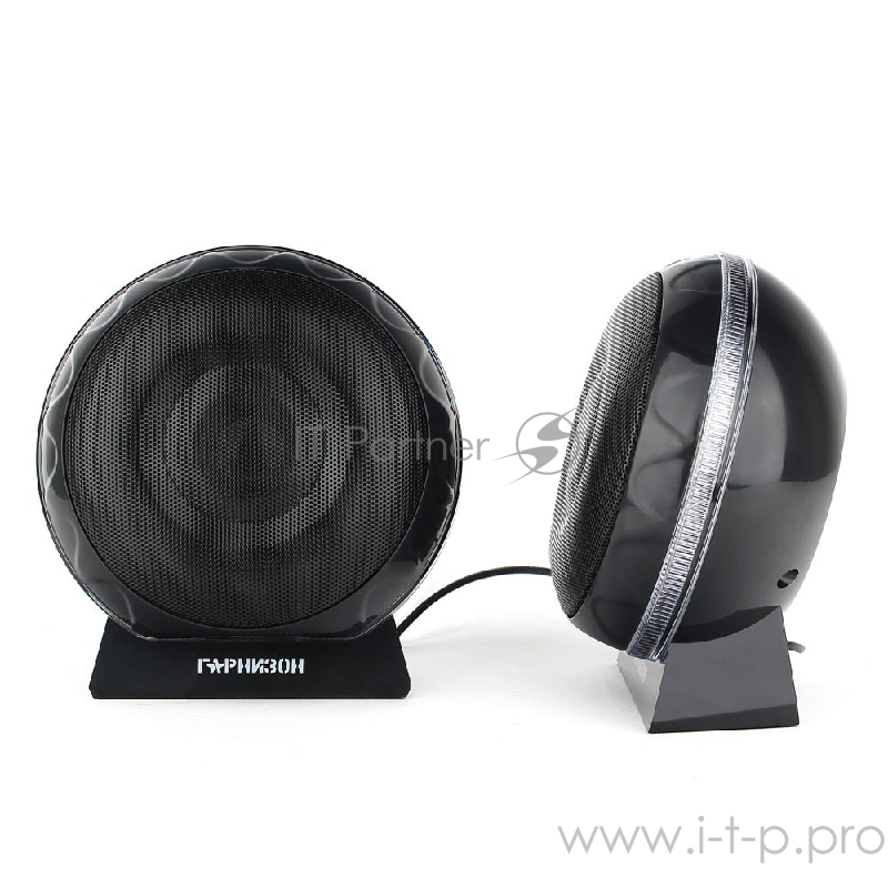 Акустическая система 2.0 Гарнизон GSP-150, черный, 6 Вт, FTB-динамики, материал- пластик, USB - питание