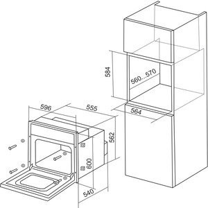 Духовой шкаф электрический De Luxe 6006.05эшв-060