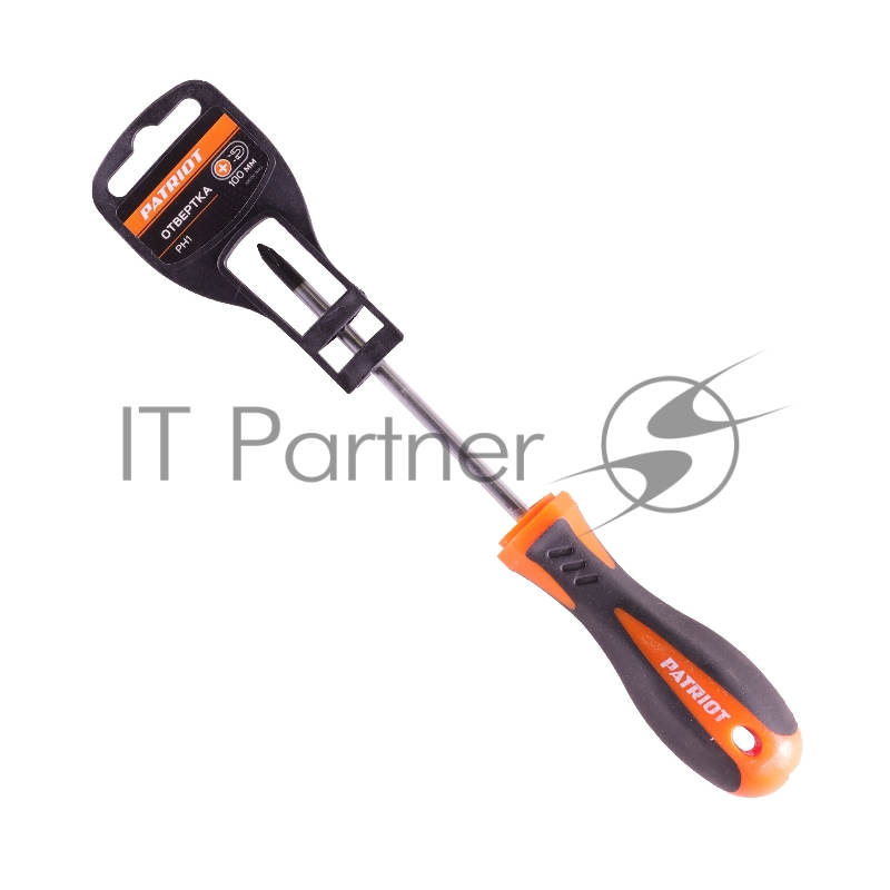 Отвертка Patriot PH1x100, CR-V,магнитная, 2-х компонентная рукоятка