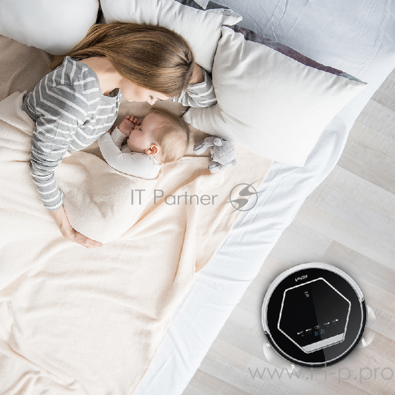 Робот-пылесос с УФ лампой Kitfort 553-КТ Аккумулятор Li-ion 14,4 В, 2200 мА*ч.Время работы 90–120 ми