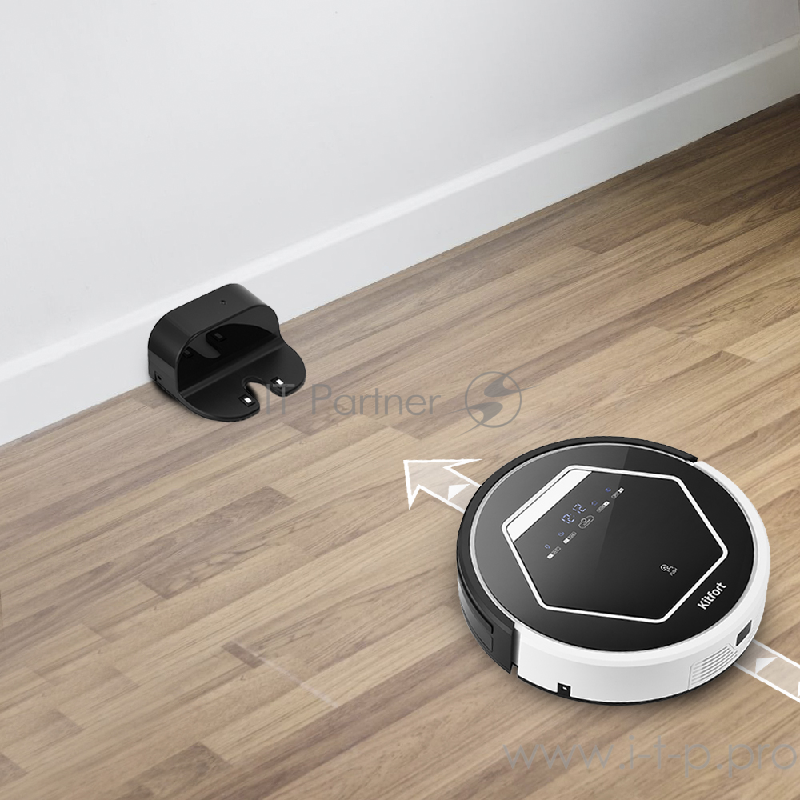 Робот-пылесос с УФ лампой Kitfort 553-КТ Аккумулятор Li-ion 14,4 В, 2200 мА*ч.Время работы 90–120 ми