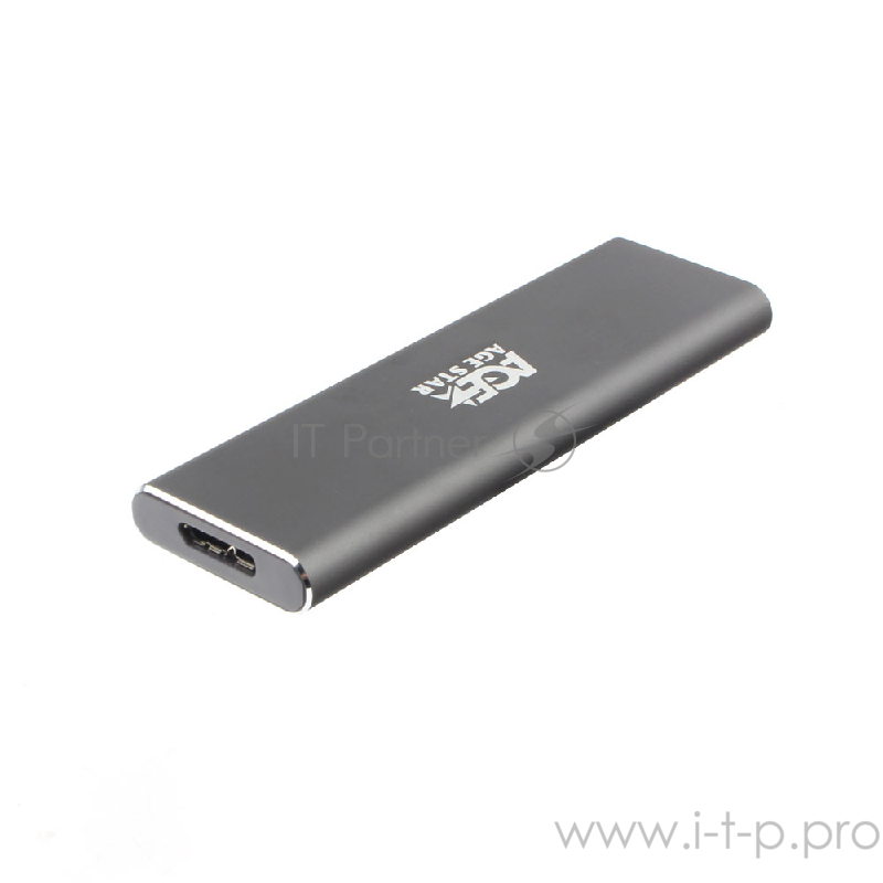 Внешний корпус USB 3.0 M.2 NGFF (B-key) AgeStar 3UBNF1 (GRAY), алюминий, серый