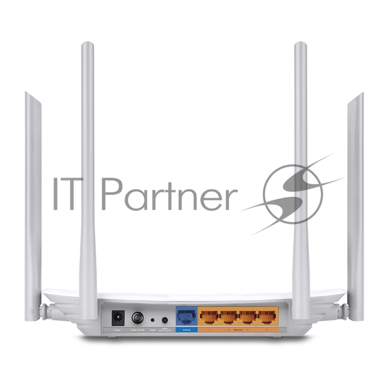Сетевое оборудование TP-Link Archer C50(RU) AC1200 Маршрутизатор, двухдиапазонный 4x10/100Base-T + 802.11ac (300+867Mbit/s) + 1xWAN, 1xUSB