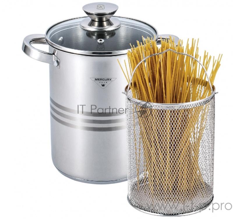 Кастрюля MercuryHaus MC-6036 (4) для спагетти и овощей, 4,3 л 16*21 см