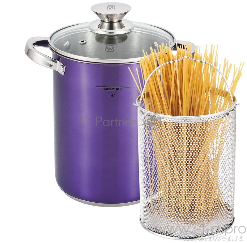 Кастрюля MercuryHaus MC-6039 (4) для спагетти и овощей 4,3 л 16*21 см