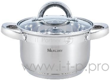Кастрюля Mercury MC-6303 (6) с крышкой 5,1 л 22 см