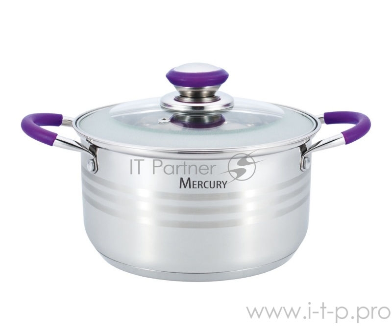 Кастрюля Mercury MC-6310 (6) с крышкой 1,9 л 16 см