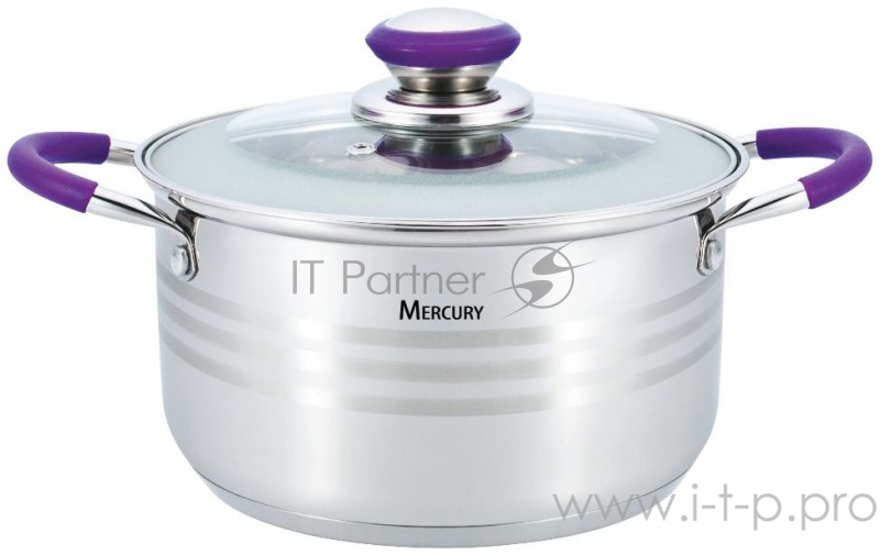 Кастрюля Mercury MC-6311 (6) с крышкой 2,6 л 18 см