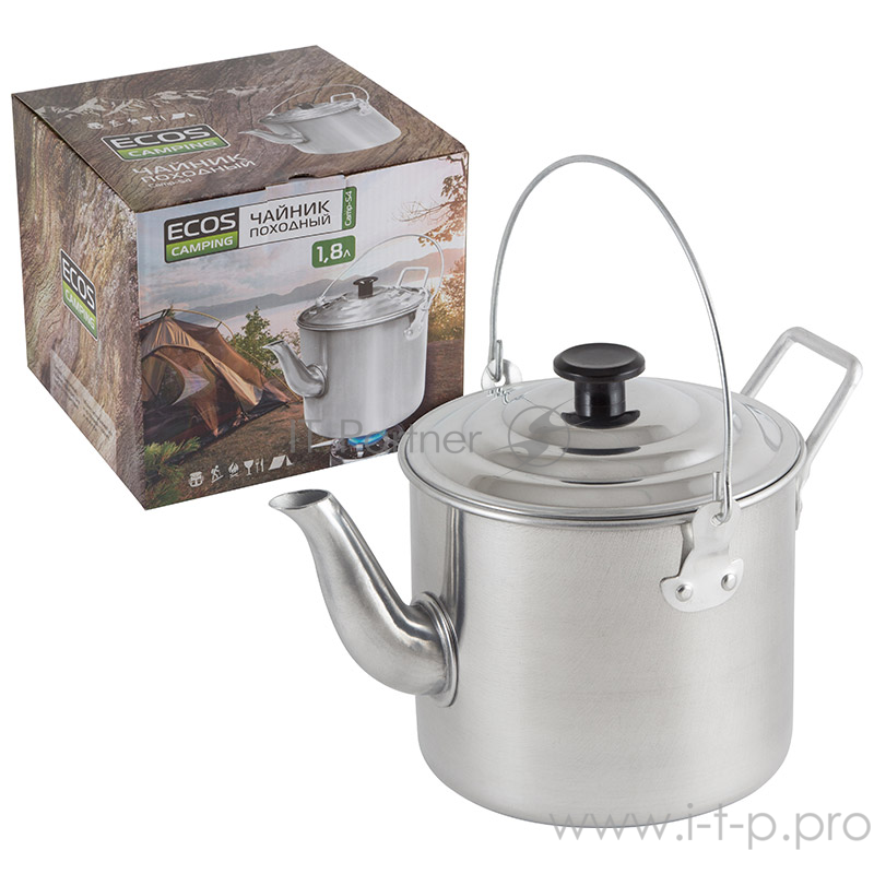 Ecos Чайник походный алюминиевый 1,8л Camp -S4