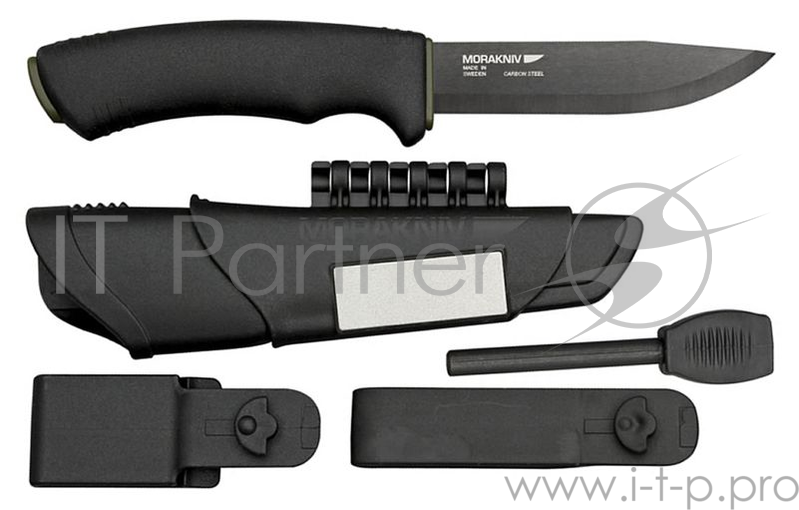 Нож Mora Bushcraft Survival (11835) стальной разделочный лезв.109мм прямая заточка черный