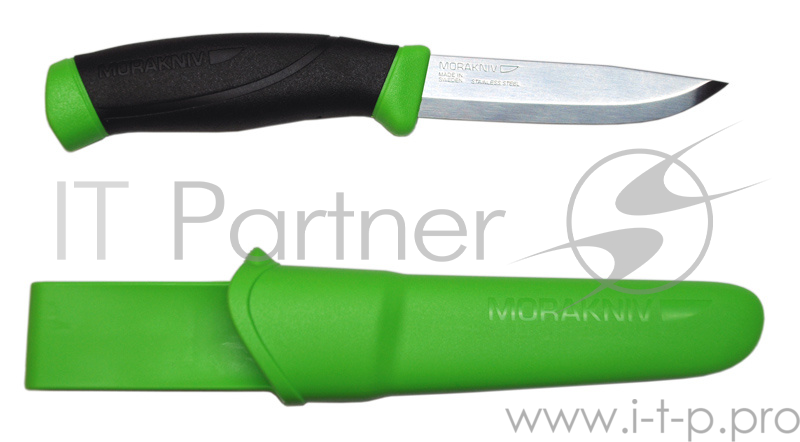 Нож Mora Companion (12158) стальной разделочный лезв.103мм прямая заточка зеленый/черный