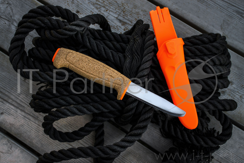 Нож Mora Floating Serrated (13131) стальной разделочный лезв.235мм серрейт. заточка оранжевый