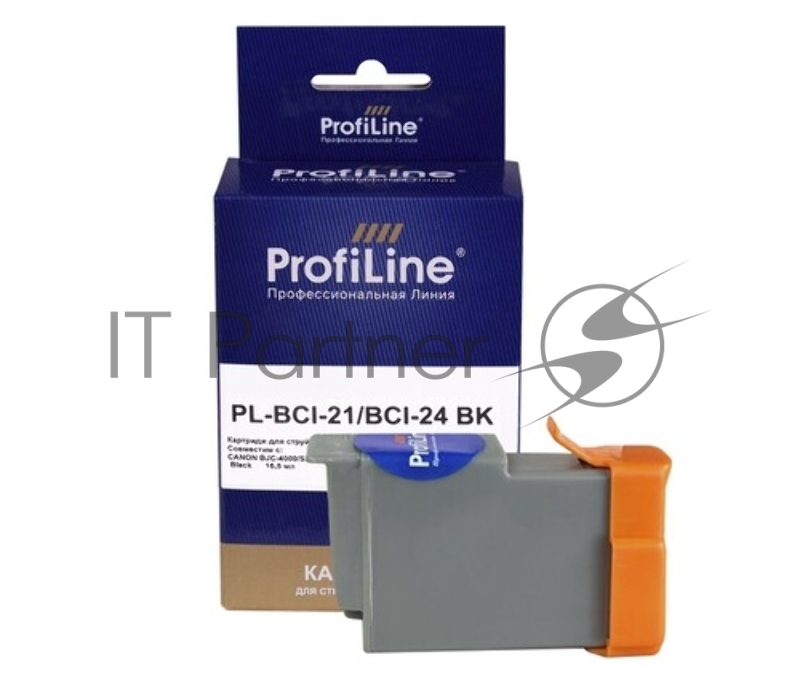 Картридж PL-BCI-21 & BCI-24 для принтеров Canon BJC 4000/S200/S300 Black водн ProfiLine