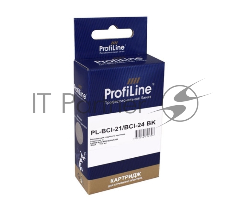 Картридж PL-BCI-21 & BCI-24 для принтеров Canon BJC 4000/S200/S300 Black водн ProfiLine