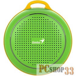 Колонки GENIUS SP-906BT Green {Bluetooth 4.1 Total : 3W Built-in Lithium battery (500mAh)}