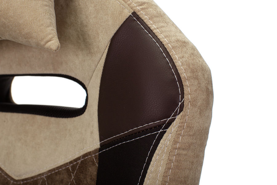 Кресло игровое Бюрократ VIKING 6 KNIGHT BR FABRIC коричневый крестовина металл