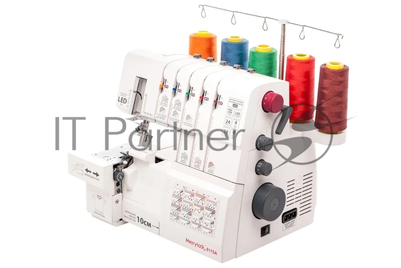 Оверлок Merrylock 0115А2,3,4,5-ниточный + плоскошовная машина, дифференциал, съемный рукав,авт.натяжение